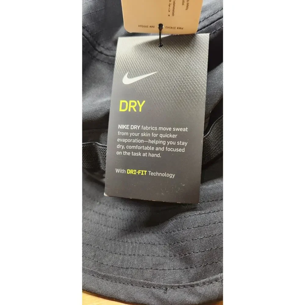 New With Tags Nike Bucket‎ Hat Size M/L Black Strap